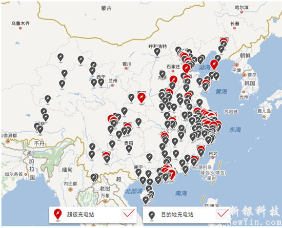 特斯拉充電站建設(shè),城市群為核心?